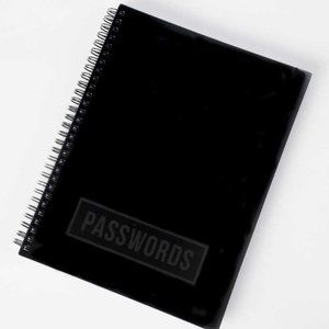 BLACK PASSWORD BOOK - You will love it!